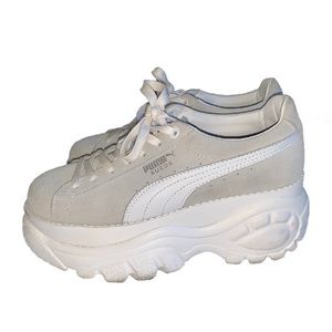 PUMA x BUFFALO LONDON grey suede classic sneakers